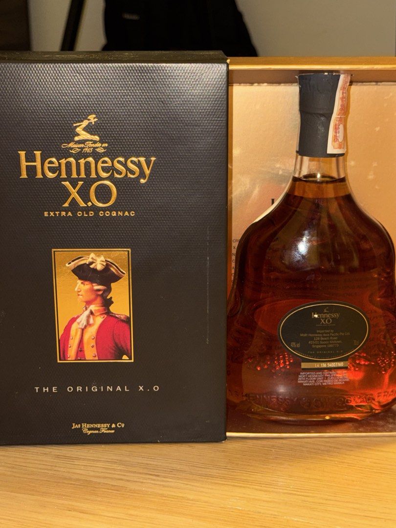 Hennessy XO Extra Old Cognac 700ml Bottle (Category: Beverages) located in Consolacion. Submitted by allyqui_ (Listing ID 1461004484, Image 2). Description: Hennessy - XO - 700ml Jeroboam | Cognac Spirit Type: Cognac Product of France ABV: 40% Bottle Size: 700ml • Authentic bottle • Condition: Sealed • Size: 700 ml • With box • Selling price: Hennessy XO 700ml (10,500) Private sale only. Serious buyers may message me for additional photos/details