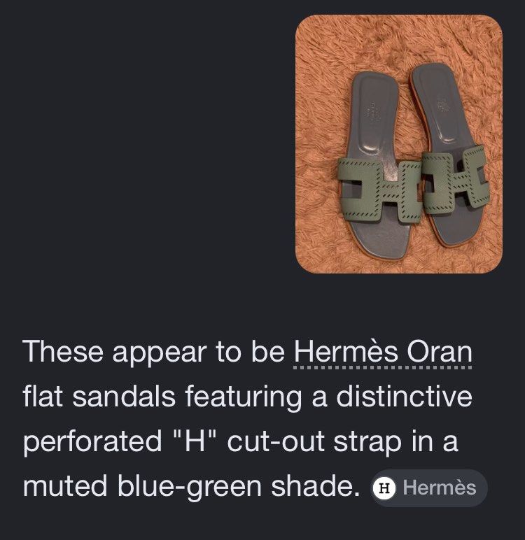 Hermes Oran (Category: Sneakers & Footwear) located in Tagum. Submitted by 80bagsph.cemene08 (Listing ID 1460929081, Image 1). Description: Rare design From Selection item Clean&sanitized Ready to use .