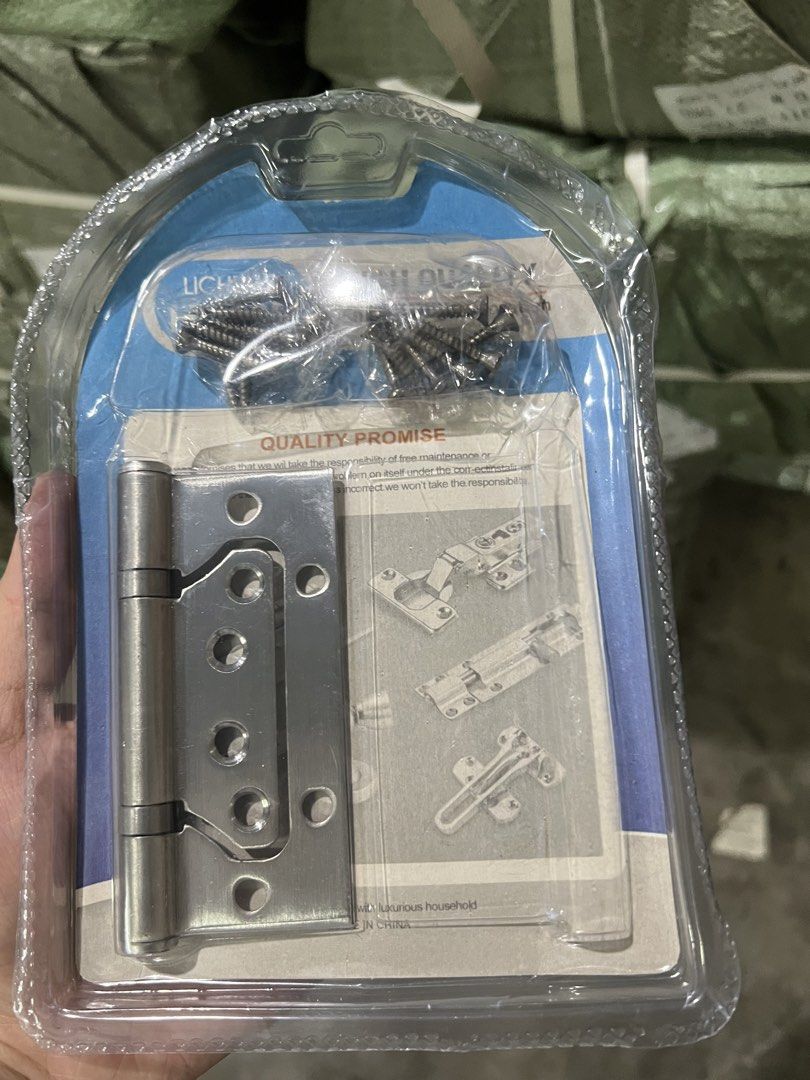HIGH QUALITY Engineering Decoration Door Hinge (Category: Locks, Doors & Gates) located in Manila. Submitted by icarux995387 (Listing ID 1461059279, Image 2). Description: - High-quality Licheng Door Hinge - Ideal for engineering and decoration projects - Screws included for easy installation - Made in China .