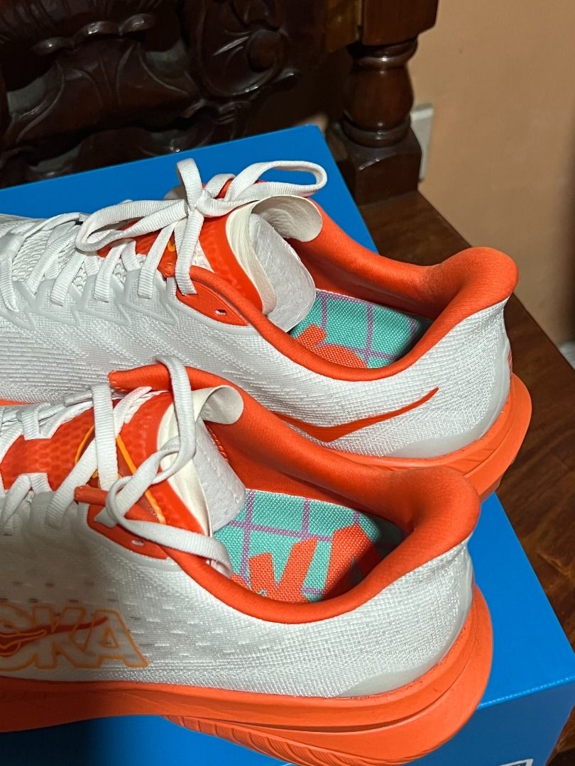 Hoka Mach 6 - Lava Red US 11 (Category: Sneakers) located in Quezon City. Submitted by reltsirhc (Listing ID 1460989238, Image 2). Description: For Sale Personal pair Hoka Mach 6 (Lava Red) US Size 11 (29cm) / Complete with OG Box/inserts Condition: Like new / Used only a few times Price: 4,399 (slighty negotiable) / SRP ₱9,495.00 RFS : Decluttering / Need funds for running Meetup : SM Fairview / Robinsons Novaliches / Fairview Terraces / Fairvie