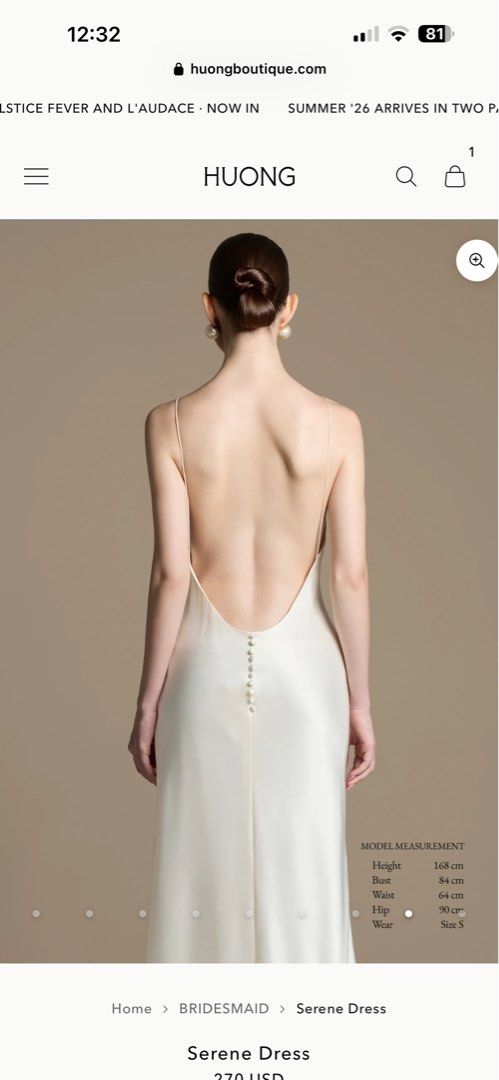 Huong Boutique Serene (Category: Evening dresses & gowns) located in Balayan. Submitted by Minutetowinit (Listing ID 1461089443, Image 2). Description: Brandnew. .