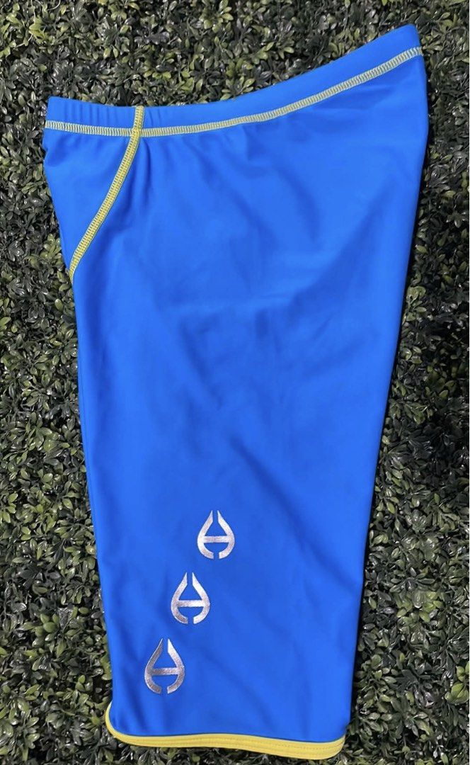 Hydros swim trunks (XXS) (Category: Activewear) located in Cainta. Submitted by j.c.v_68 (Listing ID 1461024864, Image 3). Description: Size: XXS waist- 84cm / hips- 97cm Color: blue/yellow Materials: 83% polyester & 17% spandex Comes with plastic & paper bag SRP: 2500.
