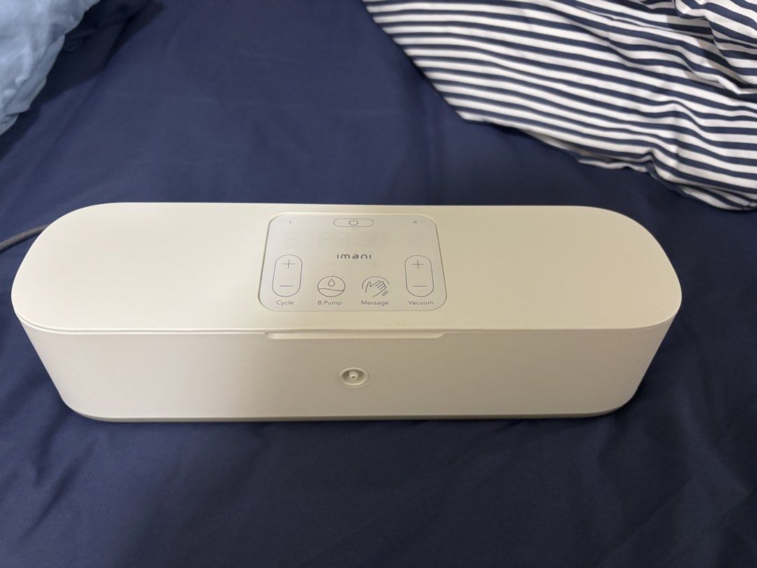 Imani i2 Plus + iBox PA Complete Breast Pump Set (Category: Breastfeeding & Bottle Feeding) located in Quezon City. Submitted by mykisia (Listing ID 1461053918, Image 3). Description: Selling my preloved Imani i2 Plus + iBox PA breast pump system as I have already finished my pumping journey. 🤍 Complete system includes: * 2 × Imani i2 Plus wearable pump motors * Imani iBox PA pumping unit * Tubing + hub/connector * Original box * Power/charging 