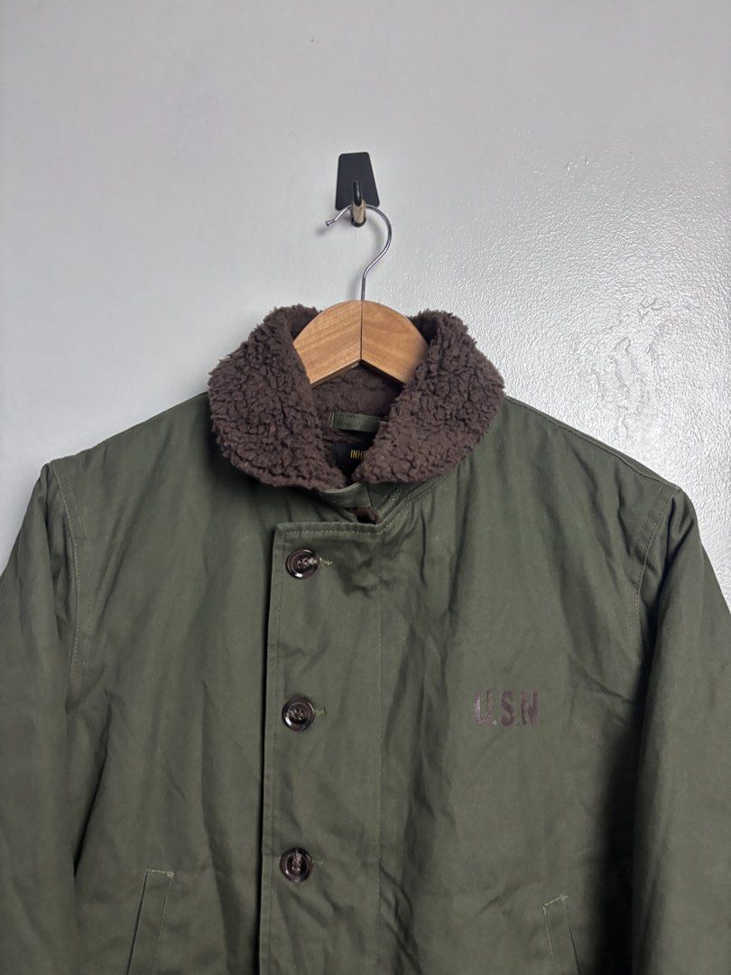 INHERE N-1 Deck Jacket. (Category: Coats, Jackets and Outerwear) located in Bacoor. Submitted by jewa333 (Listing ID 1461034178, Image 3). Description: INHERE N-1 Deck Jacket. Small on tag. Dimes: Length 24” Width 20” Shoulder 17” Sleeves 23.5” Excellent condition Issue: None. 🏷️1,500 only. 📥📥📥.