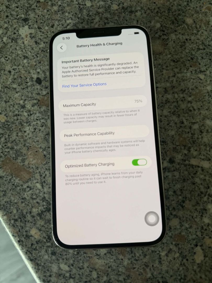 iPhone 12 Pro Max (256GB) (Category: iPhone 12 Series) located in Manila. Submitted by mgscasanas12351 (Listing ID 1460922398, Image 1). Description: iPhone12 ProMax 256 gb 75% battery health No history of repair Camera working Face ID working True Tone working IOS ver: 26.6.1.