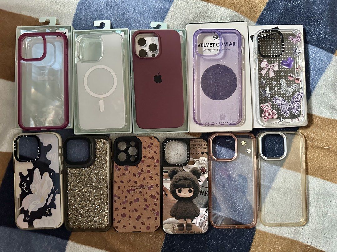 Iphone 14 Pro Max Cases (Category: Cases & Sleeves) located in Imus. Submitted by mariasarte (Listing ID 1460952870, Image 1). Description: Price range: ₱80-250 ₱1,000 take all Pick up only via Lalamove 📍Imus Cavite.