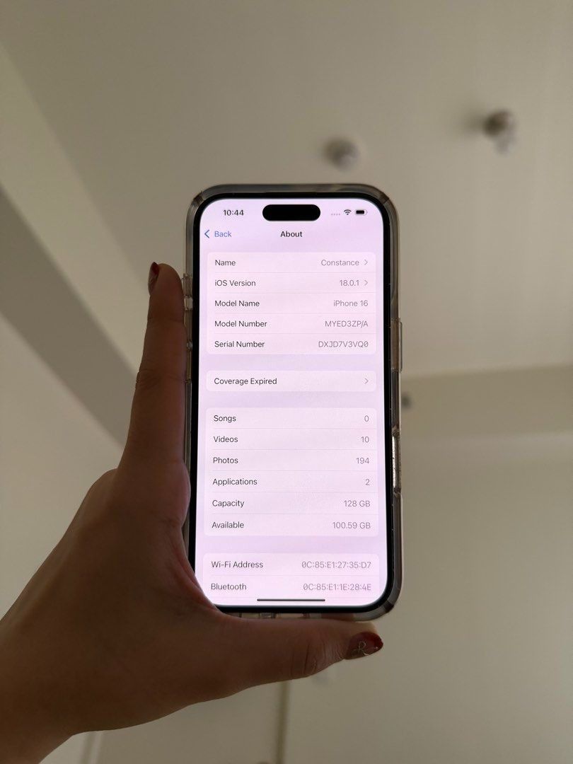 Iphone 16 128GB (Category: iPhone 16 Series) located in Manila. Submitted by chibiwxc (Listing ID 1460997375, Image 1). Description: Iphone 16 128GB 88BH RFS upgrade Negotiable.