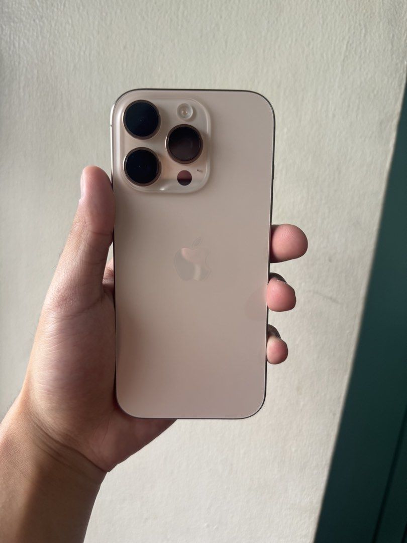 iPhone 16 Pro 256gb (Category: iPhone 16 Series) located in San Juan City. Submitted by amerillee (Listing ID 1460943627, Image 3). Description: FOR SALE ✅ iPhone 16 Pro ✅ No Issues / No Repair ✅ 256gb Storage ✅ Color: Desert Titanium ✅ Battery Health: 88% ✅ NTC Variant ✅ Openline ✅ Unli Reset is okay ✅ 3u tools is okay complete set with original box, cable, and case Trade price is higher than selling price 42,500 only! 📍MEET UP: San Juan / Kati