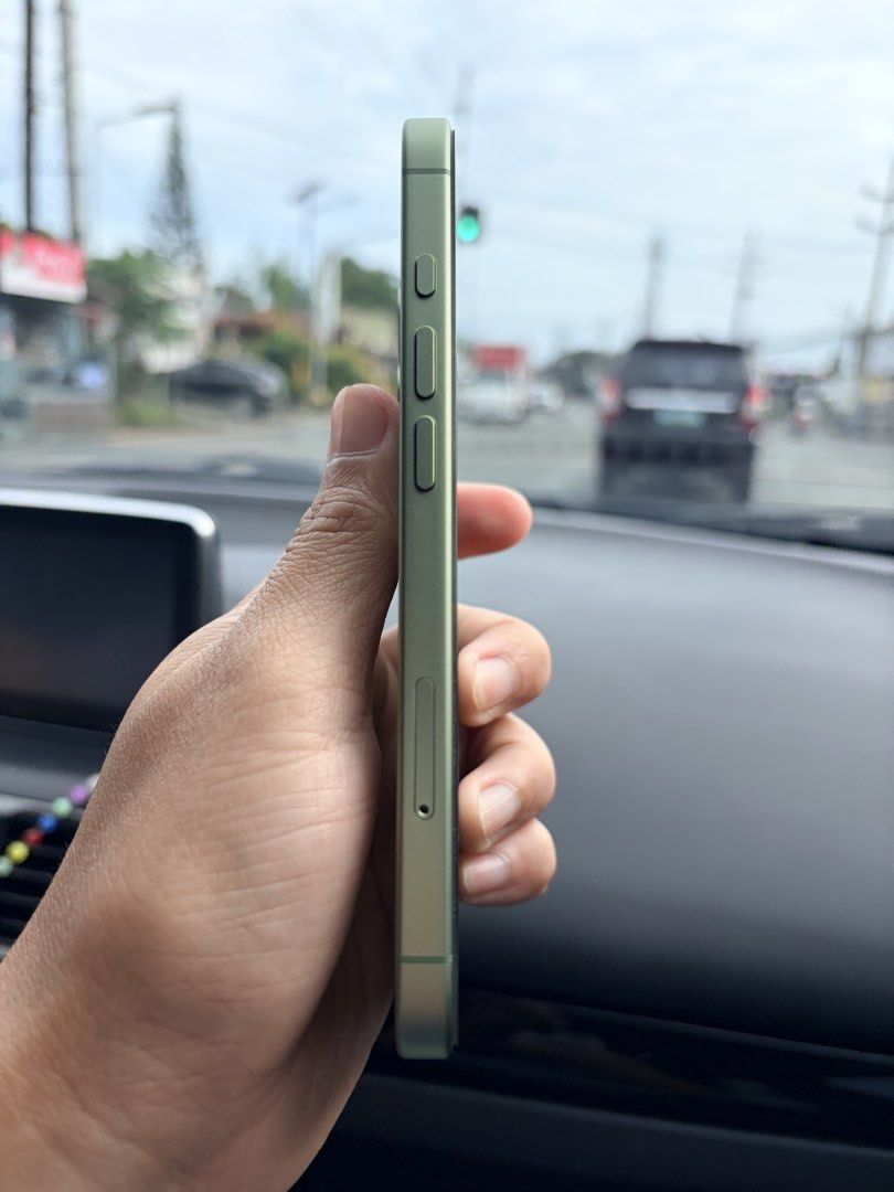 iPhone 17 256gb (Category: iPhone 17 Series) located in Dasmarinas. Submitted by joyiiee (Listing ID 1460958205, Image 2). Description: iPhone 17 Sage Green 256gb Complete regular package with box With warranty pa po Bagong bago pa po No dents no scratch Open to all network With capdace case worth 1,400 With adapter from powermac worth 1,300 Tempered glass since day 1 Battery health is 100% SALE/SWAP TO ANDROID ONLY SILANG OR DASMA.