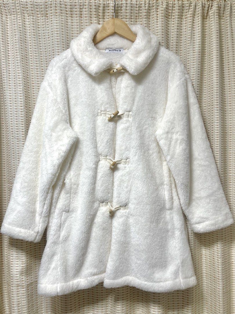 Jack & Maray Fur Coat Jacket (Category: Coats, Jackets and Outerwear) located in Rizal. Submitted by liandreyyy (Listing ID 1461066112, Image 1). Description: 🎀✨ FOR SALE ✨🎀 - Brand Nee - Strictly no cancellation of order!! Jack & Maray Fur Coat (M) - ₱350 📍Angono, Rizal 💵MOP: Gcash 🚚MOD: Jnt / Lalamove.