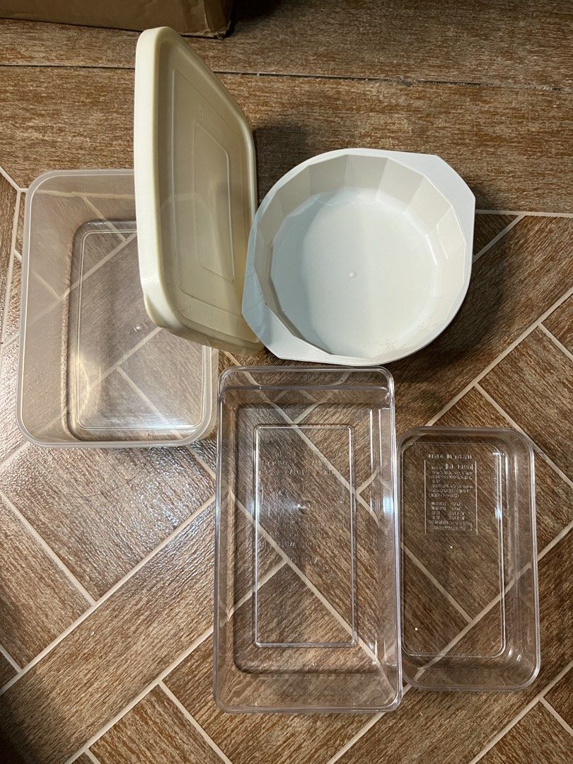 Japan Food Storage, Box Etc (Category: Food Organization & Storage) located in Gapan. Submitted by lunashop14 (Listing ID 1461110095, Image 1). Description: - Japan-made food storage containers - Clear plastic for easy visibility - Includes multiple sizes and shapes - Comes with secure lids - Ideal for organizing food and leftovers.