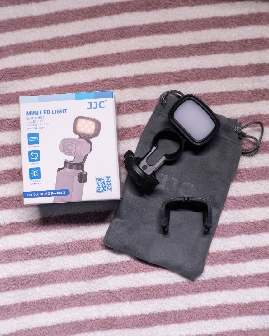 JJC Mini LED Fill Light for DJI Osmo Pocket 3 (Category: Other Photography Accessories) located in Cavite. Submitted by joolei.declutter (Listing ID 1460959601, Image 2). Description: ‼️ PLS READ FIRST! NO READ, NO REPLY 🚫 No haggling please; last price posted! ‼️ PAYMENT FIRST BEFORE RESERVING 💵 selling for PHP 350 ✦ RFS: Decluttering ✦ Still in very good condition ✦ Barely used 🛍️ Original price is PHP 625 👉 Bought from JJC Authorized Store