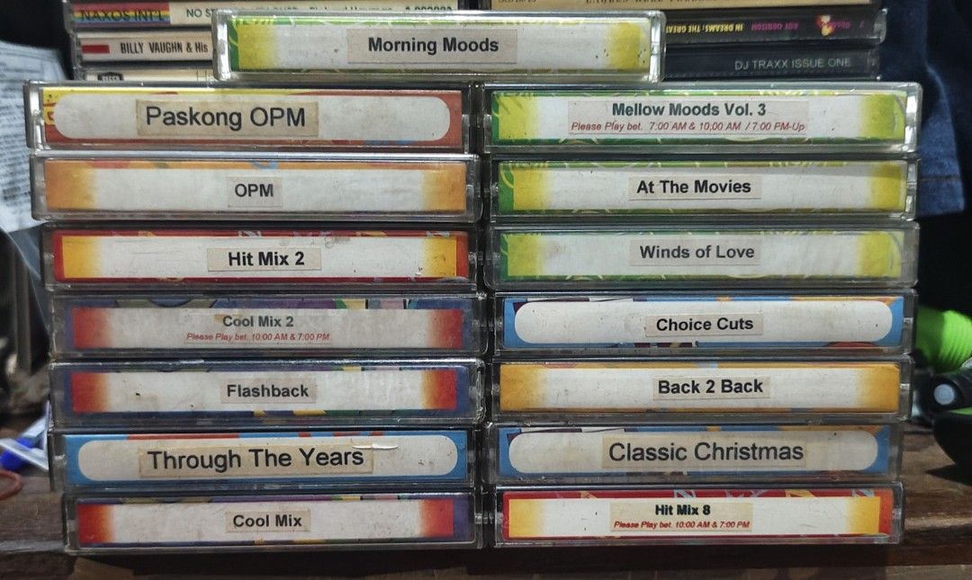 Jollibee Cassette Tapes Collection (Category: CDs & DVDs) located in Quezon City. Submitted by danny_osuac (Listing ID 1461030374, Image 1). Description: 15 pcs Jollibee Cassette Tapes Excellent Condition some are still SEALED php2,500.