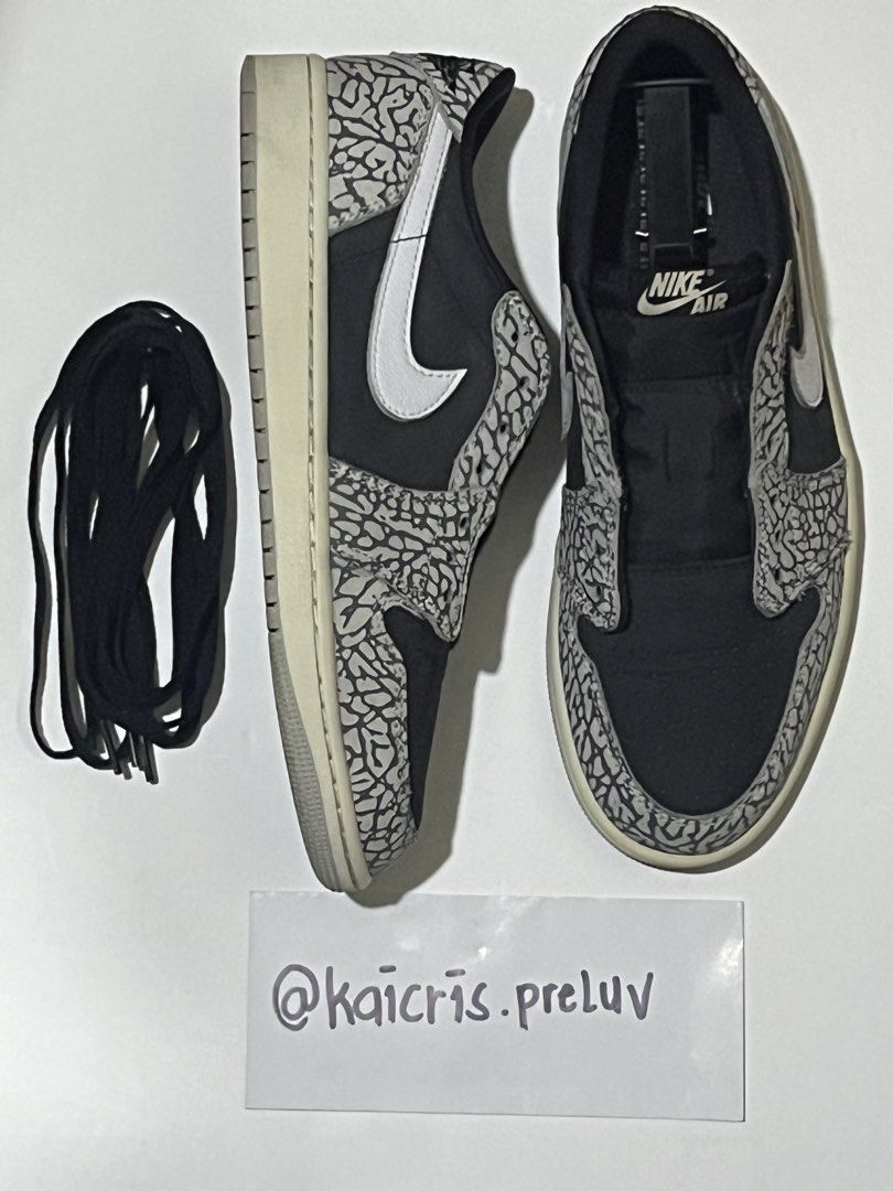 Jordan 1 Low OG Cement (Category: Sneakers) located in Taguig. Submitted by kaicris.preluv.affordablestuff (Listing ID 1461094123, Image 3). Description: WTS/LFB JORDAN 1 LOW OG CEMENT SIZE 9 - 1995 COMPLETE WITH BOX USED MOP: BANK TRANSFER/GCASH🏦💸 SHIPPING NATIONWIDE VIA LALAMOVE/GRAB/LBC (Buyer’s Expense) MEET UP BGC/TAGUIG FOR DETAILED PICTURES AND MORE INFORMATION PM ME .