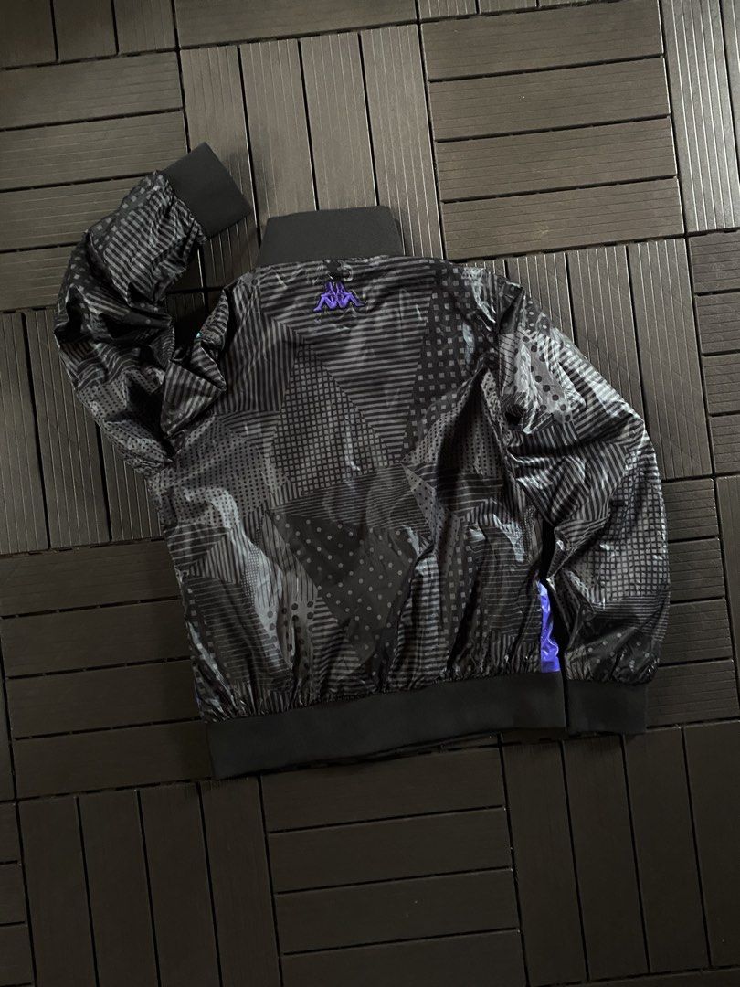 Kappa Track Jacket X Large Teal Purple Black (Category: Coats, Jackets and Outerwear) located in Puerto Princesa. Submitted by streetnfinds (Listing ID 1461071700, Image 2). Description: Length: 24" Width: 19.5" Sleeve Length: 25" Medium - Awesome Kappa track jacket - Iconic Kappa logo on chest - Colorblocked design: Teal, Purple, Black - Cool all-over graphic print on back - Zipper closure with pockets - Size: X Large (XL).