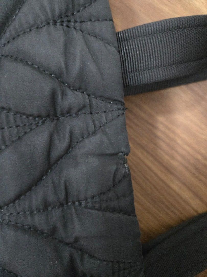 Kate Spade Black Quilted Tote Bag (Category: Tote Bags) located in Makati City. Submitted by skye_store (Listing ID 1461071050, Image 3). Description: - Authentic Kate Spade New York quilted tote bag - Classic Kate Spade logo tag - Black and white chevron patterned straps - Small tear on top seam (visible in last photo) - Otherwise in good, pre-loved condition.