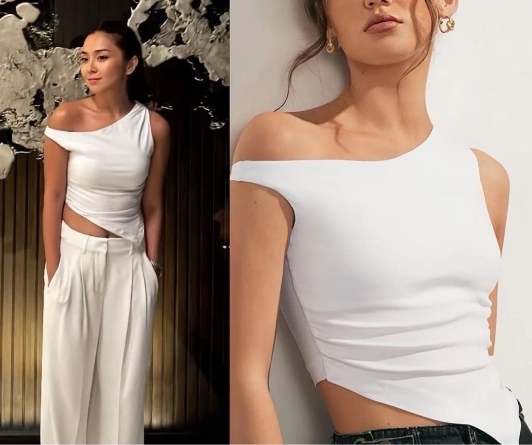 Kathryn B White Top (Category: Sleeveless) located in Manila. Submitted by angela_declutters (Listing ID 1461087624, Image 2). Description: small manila loc .