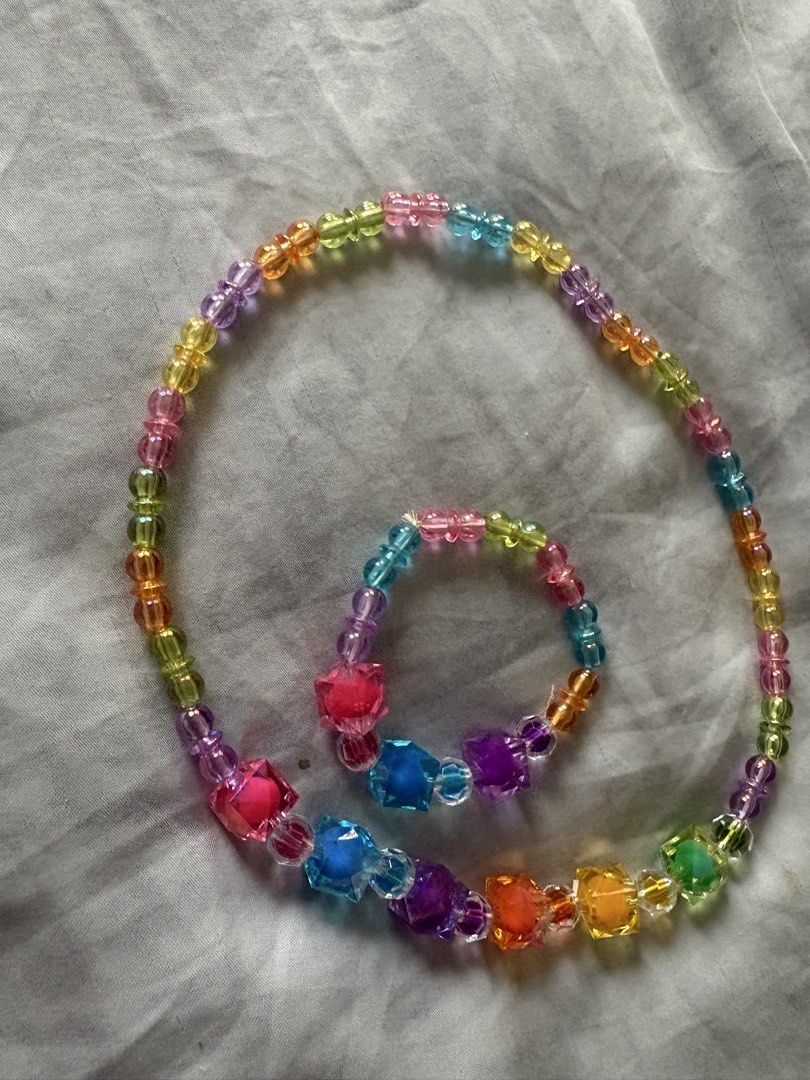 Kids Accessories - Necklaces and Bracelets (Category: Babies & Kids Fashion) located in San Juan City. Submitted by lifeshop888 (Listing ID 1460936537, Image 2). Description: Get all for P295 5 sets (necklace and bracelet) + 5 necklaces .