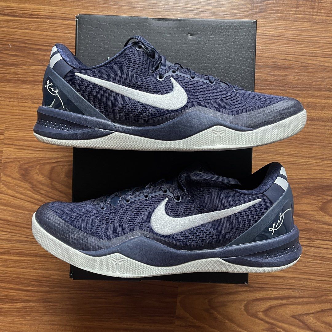 Kobe 8 Protro 'College Navy' (Category: Sneakers) located in Pasig City. Submitted by crewkicks.ph (Listing ID 1460995459, Image 2). Description: Kobe 8 Protro 'College Navy' Size 11 Used With Box ₱ 6,998 ONLY! + 1.5k Trade Value ORTIGAS CENTER.