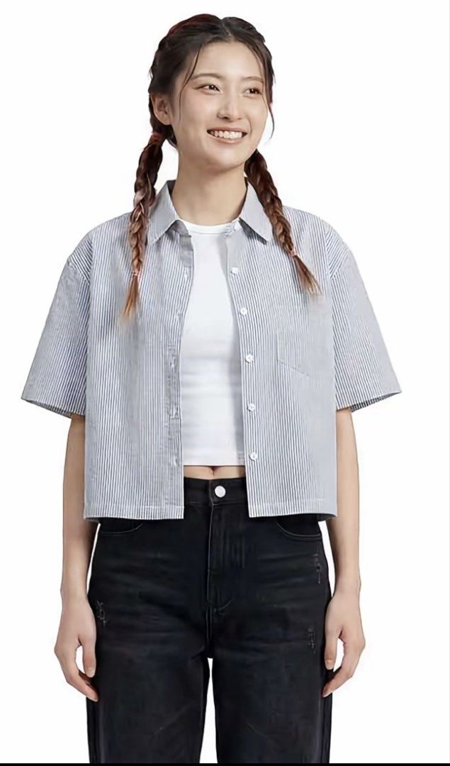 KOREAN STRIPPED BUTTON-DOWN POLO (Category: Coats, Jackets and Outerwear) located in Tacloban City. Submitted by declutterwithlvll (Listing ID 1461096276, Image 3). Description: ₱399 for 2 Korean Striped Short Sleeve Polo | Washed but Unused Selling Korean Striped Button-down Polo ✨ Washed but never been used. Just decluttering! AVAILABLE COLORS: 1. Butter Yellow 2. Mint Green DETAILS: - Unisex fit - pwede sa guys & girls - Short sleeve, button d