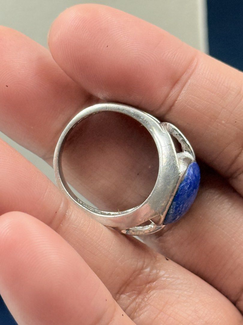 Lapis Lazuli Sterling silver 925 (Category: Rings) located in Baguio. Submitted by manang_isang (Listing ID 1461104603, Image 3). Description: Lapis Lazuli Chunky Sterling Silver 925 size 7.5 .