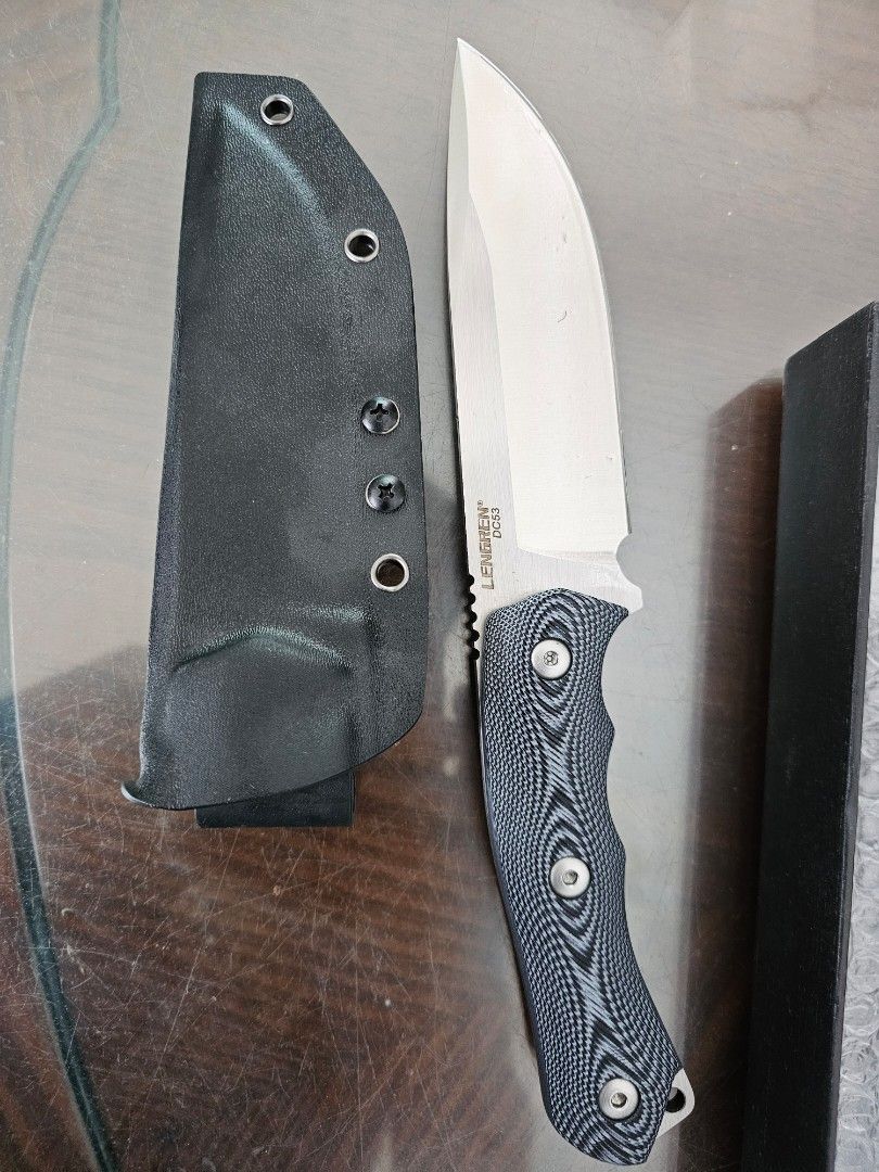LENGREN Cruiser-272 Fixed Blade Knife with Sheath (Category: Knives & Chopping Boards) located in Tagbilaran City. Submitted by lugarpogi (Listing ID 1460930044, Image 1). Description: - LENGREN Cruiser-272 Fixed Blade Knife - Includes durable Kydex sheath - Razor-sharp blade, ready for action - Ergonomic handle for a secure grip - Original box included - Ideal for outdoor adventures, camping, survival, or as a collector's item.