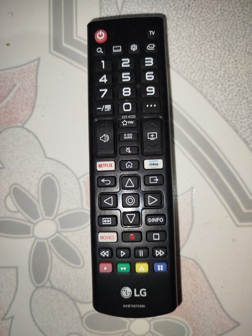 LG remote (Category: Other Audio Equipment) located in Manila. Submitted by jojo.welter (Listing ID 1461086996, Image 1). Description: Original LG smart TV remote .