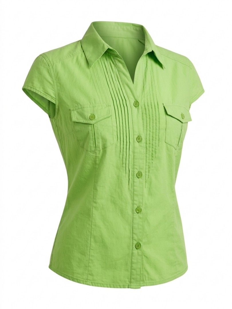 Light Blue Button-Up Short Sleeve Blouse (Category: Blouses) located in Baguio. Submitted by vyner_hues (Listing ID 1461094552, Image 1). Description: - Light blue short sleeve blouse - Button-up front - Gathered neckline detail - Relaxed fit for comfort - Easy to style with jeans or shorts - Ideal for casual outings.