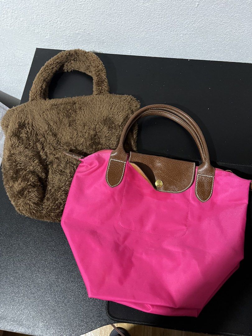 Long Champ and Brown Furr bag (Category: Shoulder Bags) located in Tuguegarao City. Submitted by wear.lyunji (Listing ID 1461036958, Image 1). Description: bundle bags.