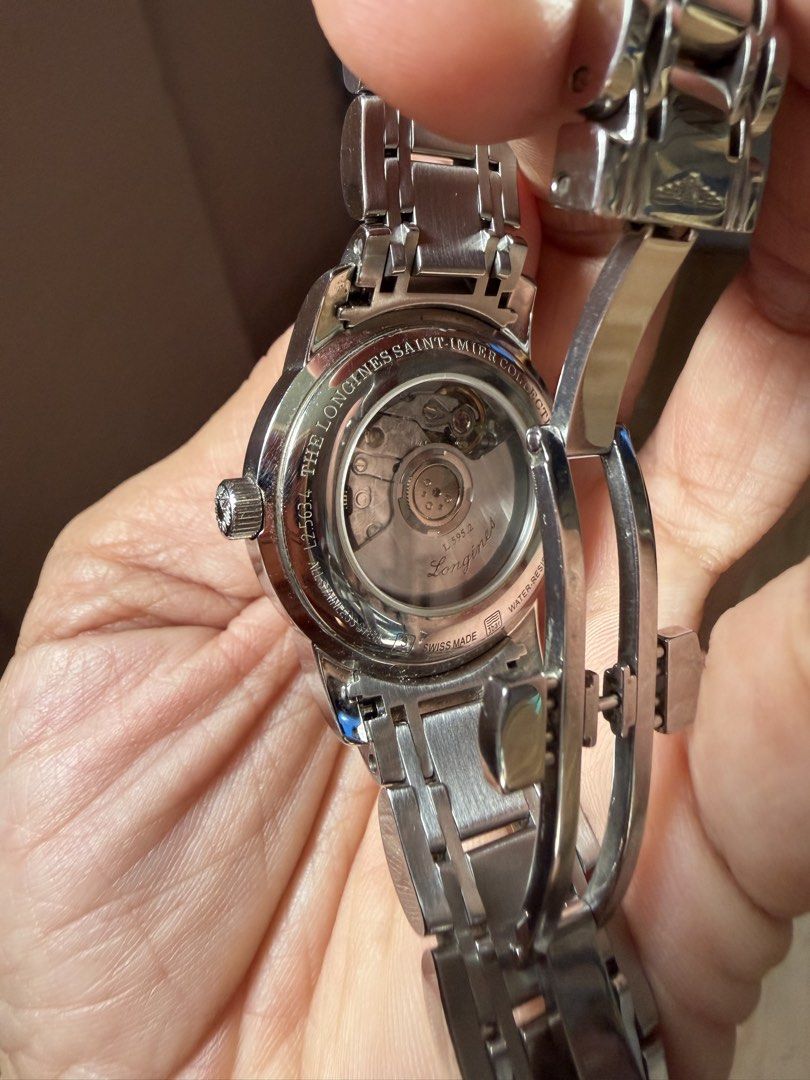 Longines Saint-Imier Collection Automatic Watch (Category: Luxury Watches) located in Taguig. Submitted by silenteagle.77b0f8 (Listing ID 1460938328, Image 2). Description: - Authentic Longines Saint-Imier Collection watch - Reliable automatic movement with date function - Durable stainless steel case and bracelet - Elegant silver dial with clear Arabic numeral hour markers - Sold as is I am the personal owner. No more box. Watch lang po. Naiwan 