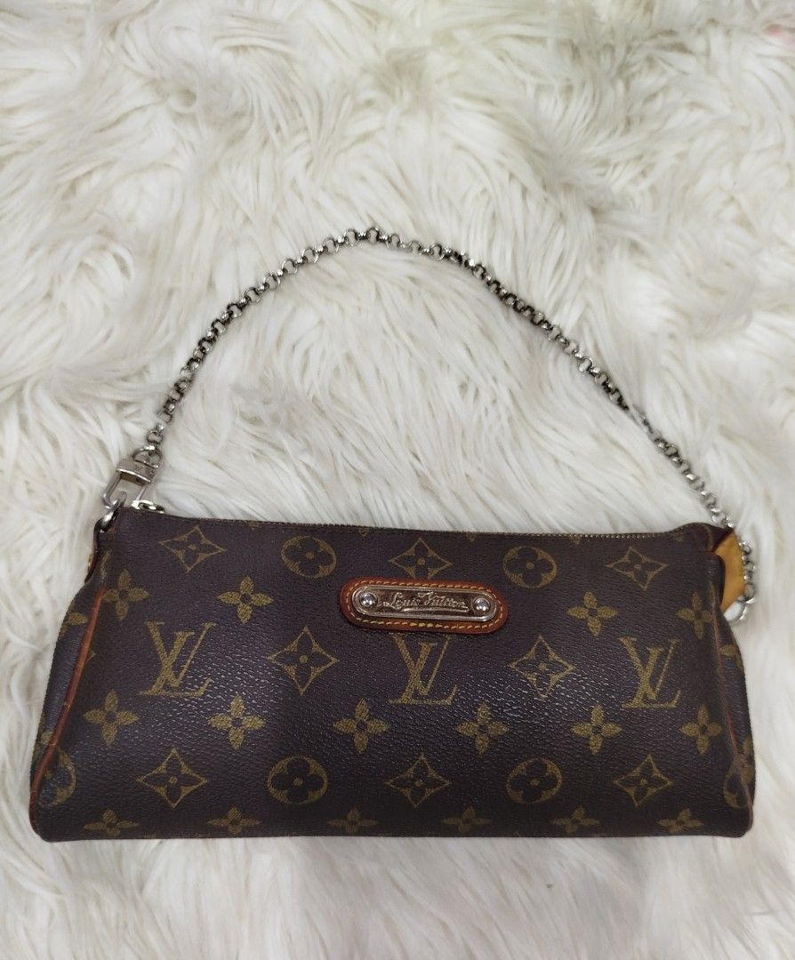 LOUIS VUITTON MONOGRAM EVA SHOULDER BAG (Category: Luxury Bags & Wallets) located in Bayombong. Submitted by Gentlemans_ClosEt (Listing ID 1460950036, Image 1). Description: LOUIS VUITTON MONOGRAM EVA SHOULDER BAG RANK AB EXCELLENT CONDITION ISSUE MINIMAL LOOSE STITCH MISSING SLING SELF AUTHENTICATE PLS..