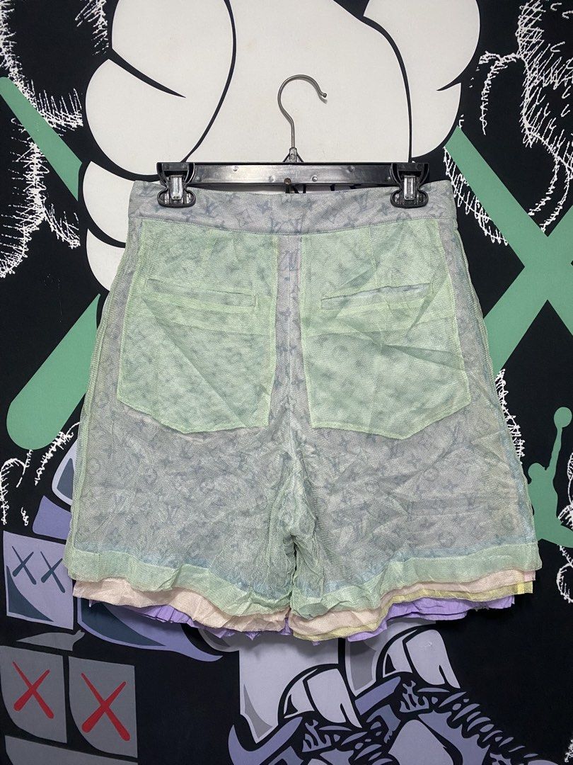 LOUIS VUITTON MULTI COLOR MONOGRAM SHORT💜 (Category: Shorts) located in Tabaco. Submitted by goodyshit.9 (Listing ID 1460976614, Image 2). Description: LOUIS VUITTON MULTI COLOR MONOGRAM SHORT💜 EXCELLENT CONDITION✅ NO ISSUE📌 COLOR RATE 9.8/10 WAIST 30 LENGHT 20 .