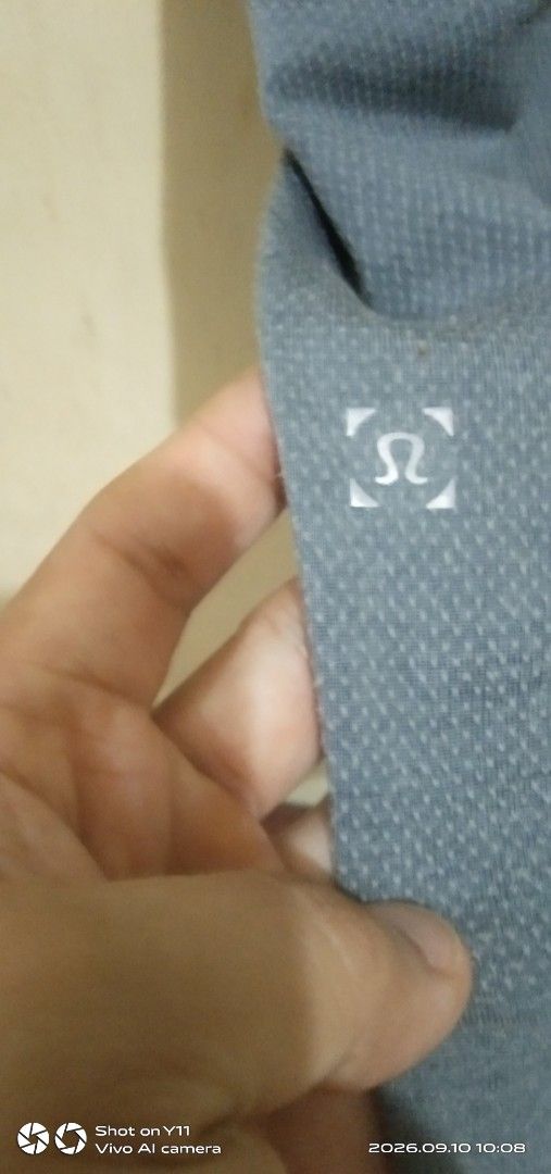 Lululemon dri-fit tshirt (Category: Tshirts & Polo Shirts ) located in Quezon City. Submitted by okeykathrift (Listing ID 1460947615, Image 2). Description: Lululemon dri-fit tshirt Size: XL (Fits medium to large) Dimensions: 30 in (length from shoulder to waist) / 22 n (body width) Issues: No neck tag and wash tags. Some wear and tear in front neckline but not noticeable from a distance. Still in good condition.