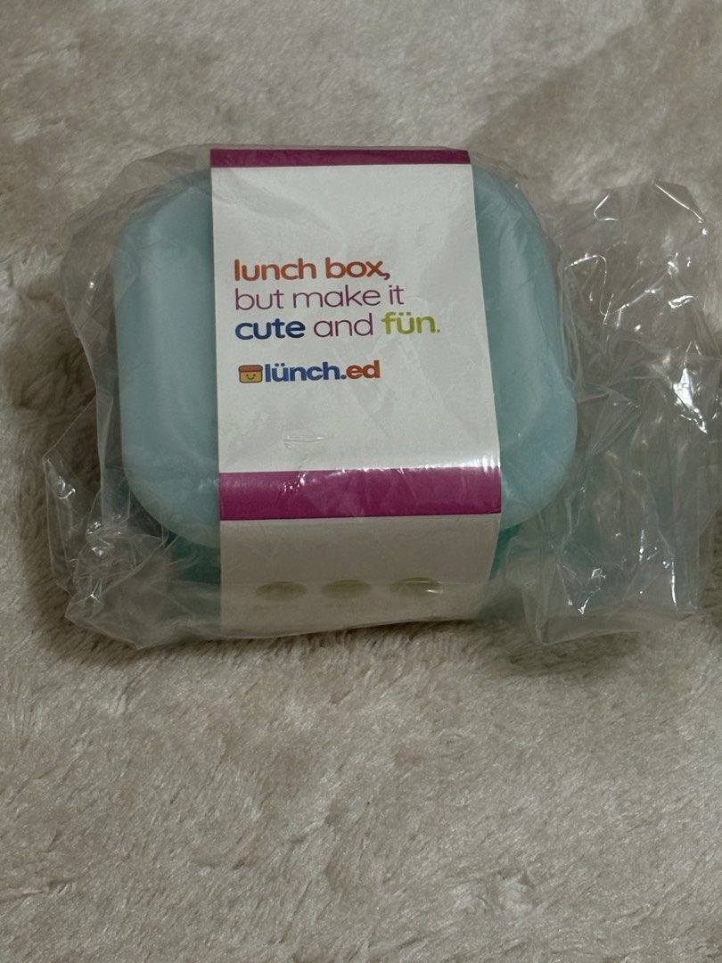 lunch.ed Teal Dipper Duo 80ml & 180ml Lunch Boxes (Category: Food Organization & Storage) located in Mandaluyong City. Submitted by sckyomiii (Listing ID 1461107779, Image 1). Description: - Brand new Lunch.ed Teal Dipper Duo set - Includes one 80ml and one 180ml container - Freezer safe - Microwaveable - Air-fryer safe - Ideal for snacks or small meals 2 pcs available.