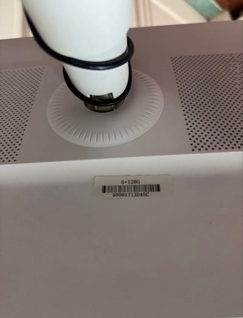 Luxetech pirtable TV 128GB with Stand (Category: Android) located in Pasig City. Submitted by shervin2025 (Listing ID 1460975856, Image 3). Description: - Luxetech Tablet - 128GB Storage - Comes with white stand, ready to use - Screen shows storage and device info - Ideal for various uses - Includes power adapter.