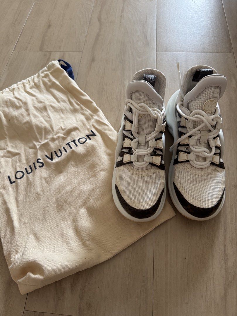 LV Sneakers (Category: Sneakers) located in Manila. Submitted by pearlincarnated (Listing ID 1460957957, Image 1). Description: Louis Vuitton Archlight Sneakers > Like New > Never been used RFS: Doesn’t fit me, bought online 📍 Cavite, PH.