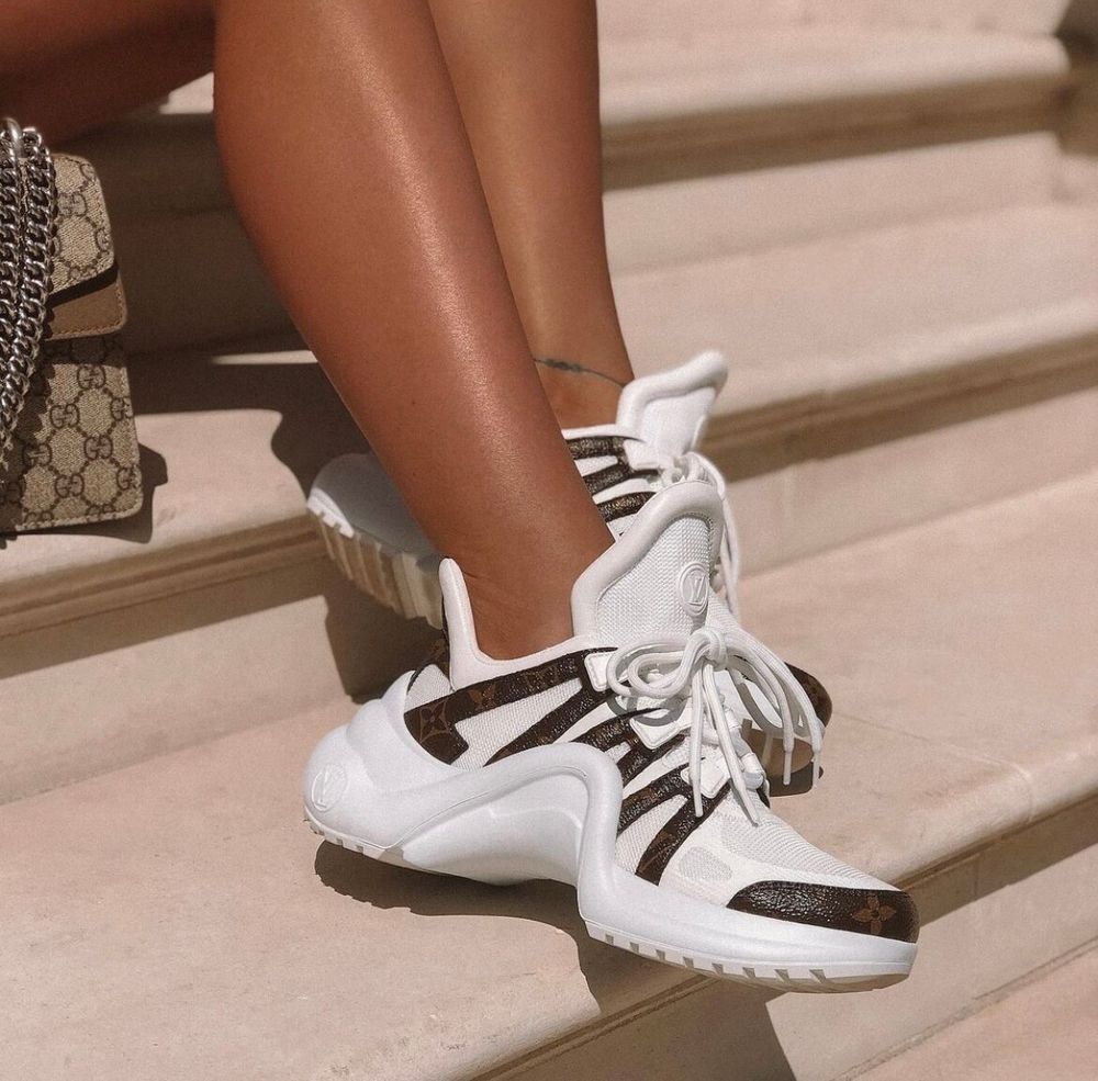 LV Sneakers (Category: Sneakers) located in Manila. Submitted by pearlincarnated (Listing ID 1460957957, Image 2). Description: Louis Vuitton Archlight Sneakers > Like New > Never been used RFS: Doesn’t fit me, bought online 📍 Cavite, PH.