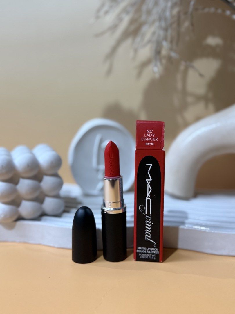 Mac Maxcimal Lipstick in Lady Danger Full size (Category: Makeup) located in Taytay. Submitted by betterthanbare (Listing ID 1460949810, Image 1). Description: Some boxes po ay damaged hence selling low ❗️PAKIBASA BAGO MAG MINE PLS❗️ ✅ STRICTLY 1-2 DAYS RESERVATION ONLY ✅all prices are firm. Low ballers will not be entertained ✅all items are on hand and 100% guranteed authentic WHEN IN DOUBT DONT BUY ✅bawal sa super selan! Some boxes are deformed