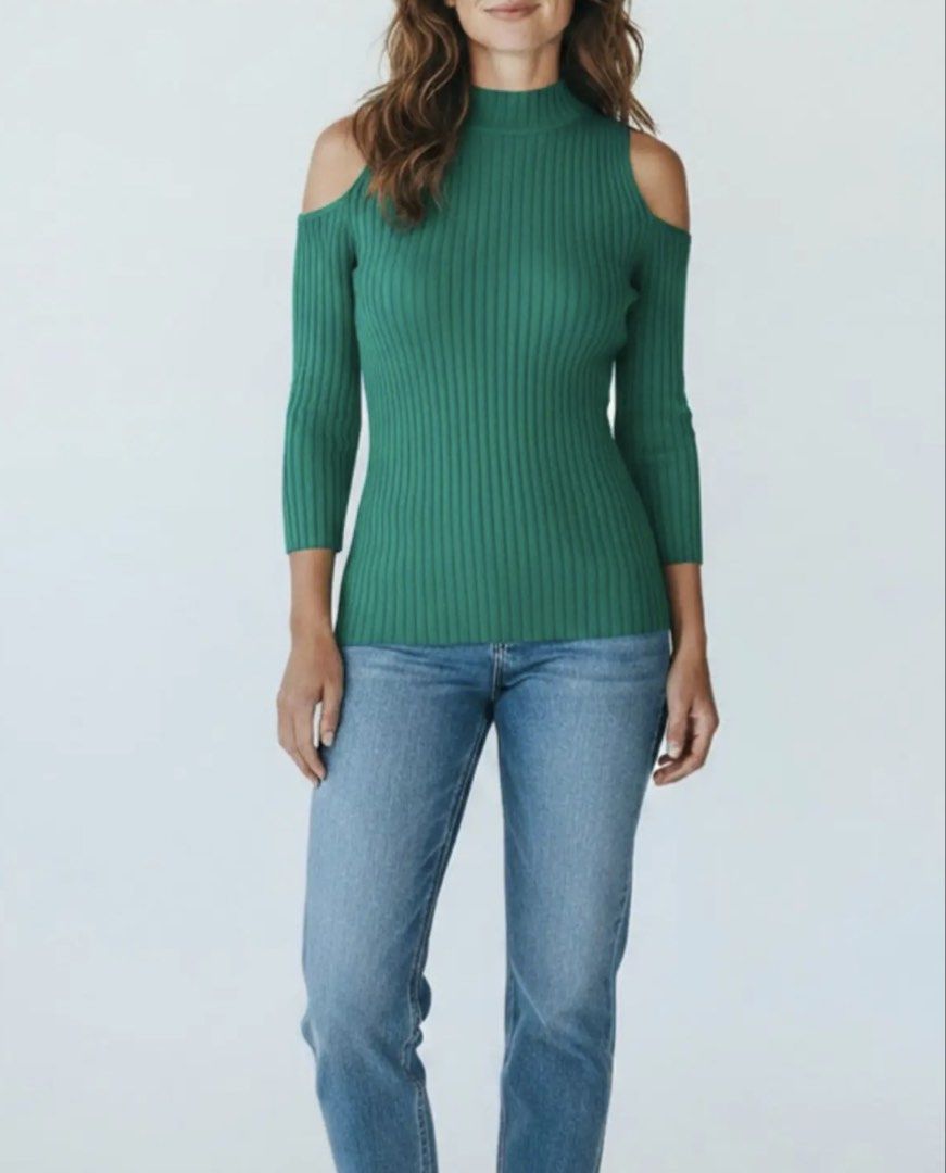Maje knitted cold shoulder top (Category: Others Tops) located in Bayombong. Submitted by akmayo (Listing ID 1461006558, Image 1). Description: .
