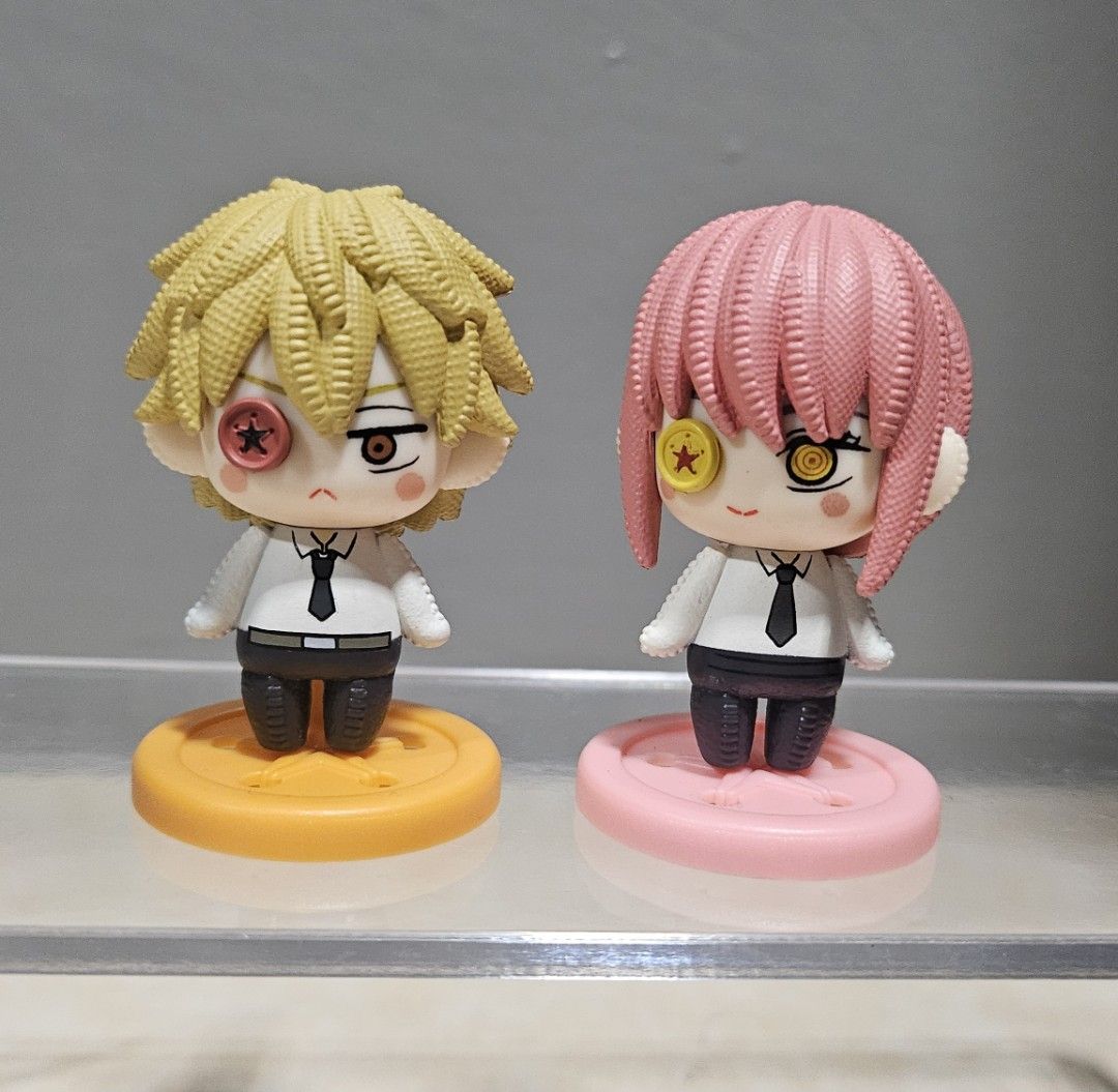 Makima and Denji Chibi Figures (Category: Designer & Blind Box Toys) located in Manila. Submitted by rafmisola08 (Listing ID 1461019054, Image 1). Description: Sold as set only. .