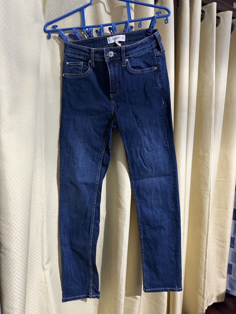Mango Denim Jeans (Category: Jeans) located in Quezon City. Submitted by m.angelaaa (Listing ID 1461104556, Image 1). Description: - Brand: Mango - Color: Dark Wash Denim - Fit: Straight Leg - Size: EUR 34 / US 2 / MEX 1 - Ideal for: Everyday wear.
