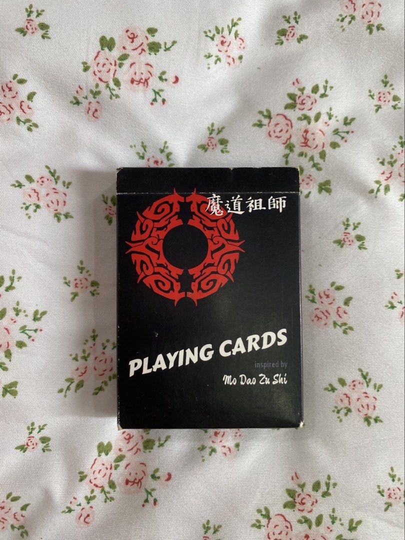 MDZS INSPIRED PLAYING CARDS (Category: Board Games & Puzzles) located in Bay. Submitted by bellawasherexx (Listing ID 1460977268, Image 1). Description: •FAN MERCH •MAY FLAWS NA YUNG BOX BUT THE CARDS ARE STILL IN GOOD CONDITION •STILL NEGOTIABLE •CAN DO MEET UP AROUND LOS BAÑOS, SAN PABLO, STA. CRUZ .