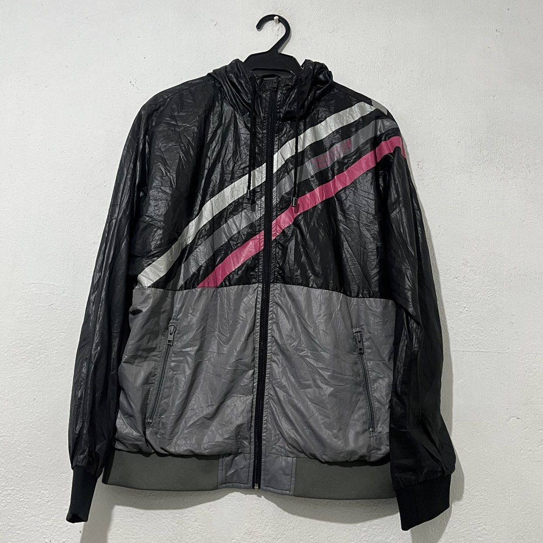 Men's Jacket with Hood [Large] (Category: Coats, Jackets and Outerwear) located in Quezon City. Submitted by jpsstore (Listing ID 1461026645, Image 1). Description: Size: Large Width: 23" Length: 25" Sleeve: 22" No issue MOP: Gcash SHIPPING: J&t | Lalamove.