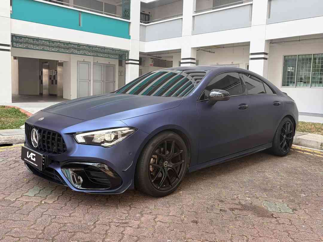 Mercedes-Benz CLA-Class Coupe CLA180 Progressive (A) (Category: Used Cars) located in Singapore. Submitted by invictusautomobilegroup (Listing ID 1460988063, Image 2). Description: ⚡️LOWEST DEPRECIATION IN MARKET ⚡️ ⚡️PRICED TO SELL ⚡️ ⚡️$0 Downpayment Available! ⚡️ 🚗 Model : Mercedes-CLA180 Progressive 🗓️ Registration : Nov 2022 💵 Interest rate : Bank Loan fr 2.28%, In House Full loan fr 2.98% 🌟 Tastefully Done Up With CLA45 Body Kit 🌟 Wrap