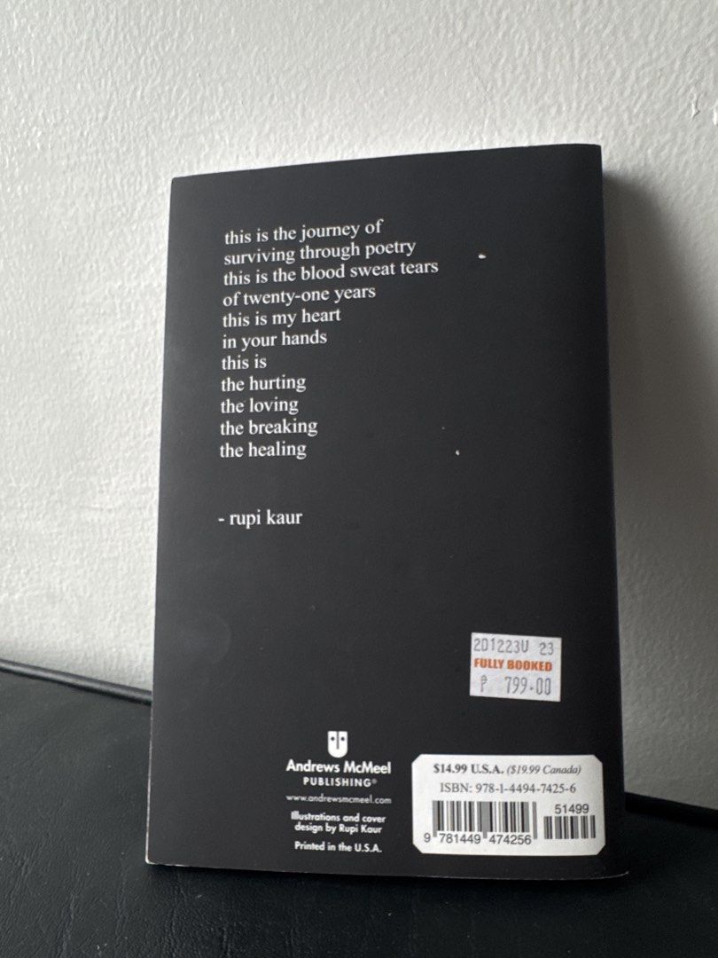 mill and honey by rupi kaur (Category: Storybooks) located in Mandaluyong City. Submitted by light.going (Listing ID 1461113299, Image 2). Description: - "milk and honey" by Rupi Kaur - #1 New York Times Bestseller - Collection of poetry - Explores themes of survival, love, and healing.