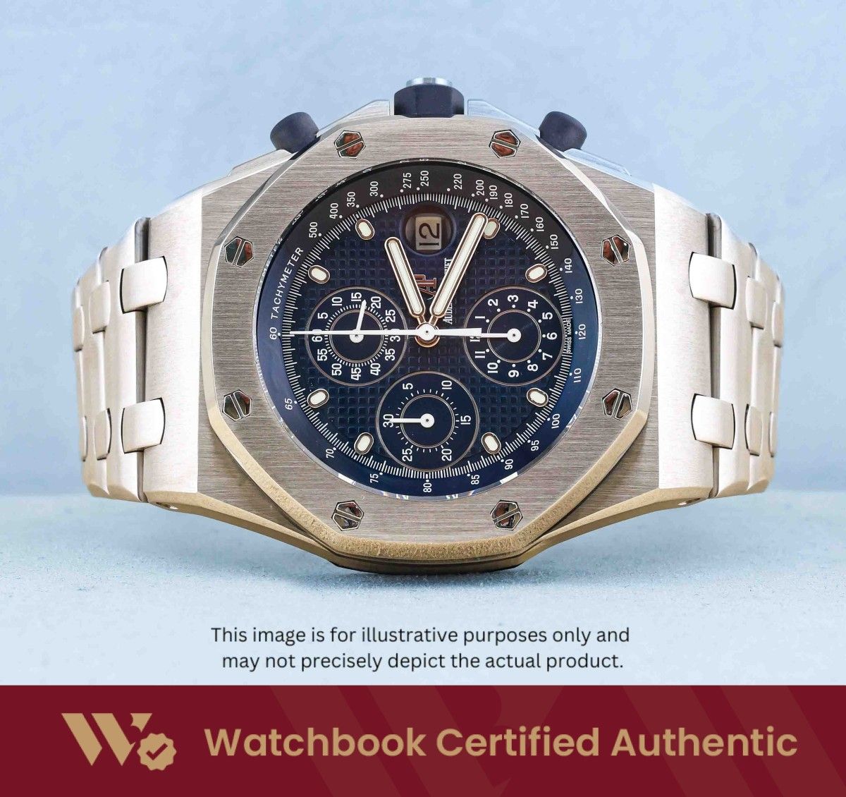 [Mint] Audemars Piguet Royal Oak Offshore 25721ST Bracelet 25721ST.OO.1000ST.01 Blue Dial A8168 | Undated (Category: Watches) located in Singapore. Submitted by watchbooksg (Listing ID 1453891276, Image 1). Description: Watchbook Swiss-Standard Certified: Professional Authentication You Can Trust Every watch undergoes systematic 60-point verification by Swiss-trained watchmakers at our in-house Watchbook Service Centre. We verify all checkpoints—