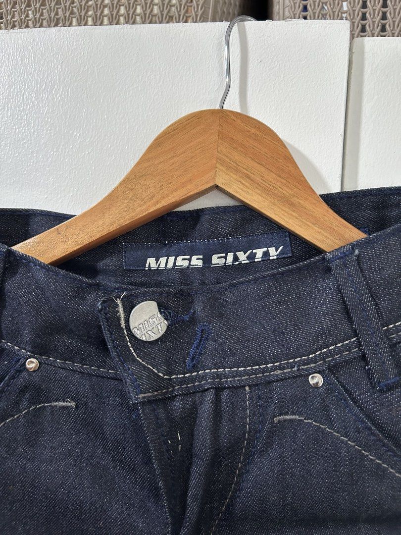 Miss Sixty Dark Wash Regular Slim Jeans (Category: Jeans) located in Manila. Submitted by jaychrismagalongpreloved (Listing ID 1460945593, Image 3). Description: - Brand: Miss Sixty MISS SIXTY Raw denim Jeans Regular Slim Style Karen Brand new with Tags & Extra Buttons ✨ No Issues 💯 Bought in Japan 🇯🇵 RFS: Need Funds Size : 26 W 34 L Location : Havana st. Santa Ana Manila 📍 Can do meet up Manila nearby Pm me for more details 📥 - Color: Dark 