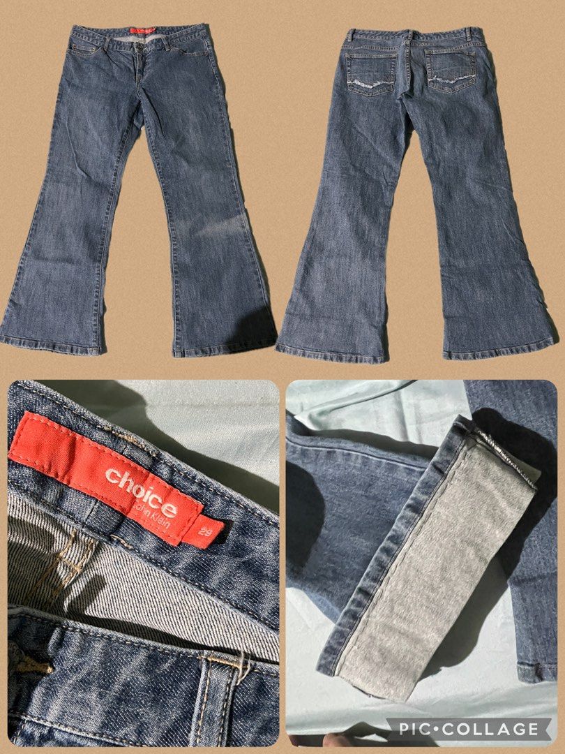 MIXED BUNDLE (Category: Jeans) located in Taguig. Submitted by coalesced_ (Listing ID 1461012772, Image 2). Description: 5pc mixed size bundle Free skirt! Flatlay measurements: Calvin - Waist: 16 Length: 35 Jap denim super skinny 12.5 (high waist) 14.5 44 Flare stretch 13 37.5 Duo Flare hard 12 37.5 Low waist grey 14.5 35 Skirt 14 27.