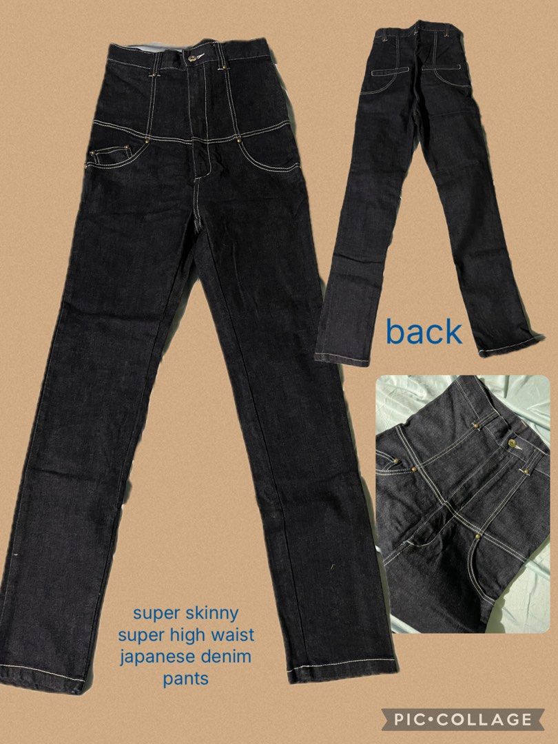 MIXED BUNDLE (Category: Jeans) located in Taguig. Submitted by coalesced_ (Listing ID 1461012772, Image 3). Description: 5pc mixed size bundle Free skirt! Flatlay measurements: Calvin - Waist: 16 Length: 35 Jap denim super skinny 12.5 (high waist) 14.5 44 Flare stretch 13 37.5 Duo Flare hard 12 37.5 Low waist grey 14.5 35 Skirt 14 27.