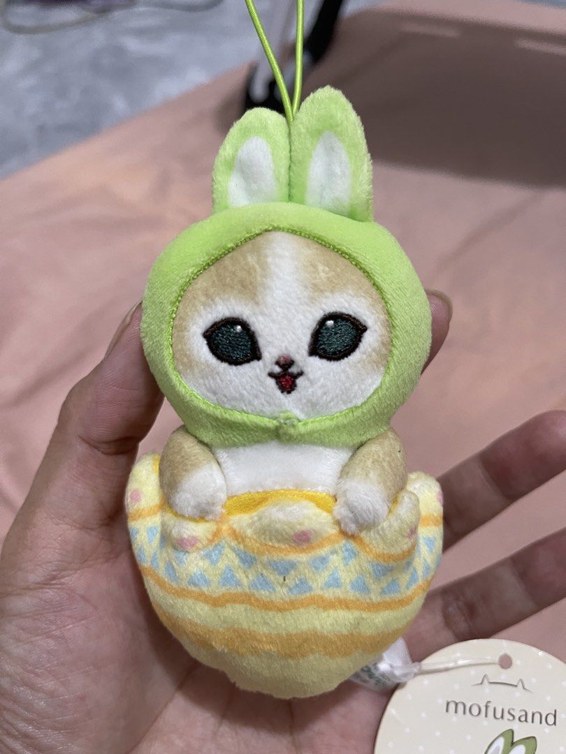 mofusand easter cat maacot green plush charm (Category: Plushies & Soft Toys) located in Cabiao. Submitted by imeon13 (Listing ID 1460923327, Image 2). Description: .